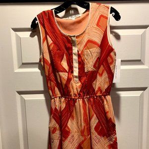Sunburst Sleeveless Dress with Pockets